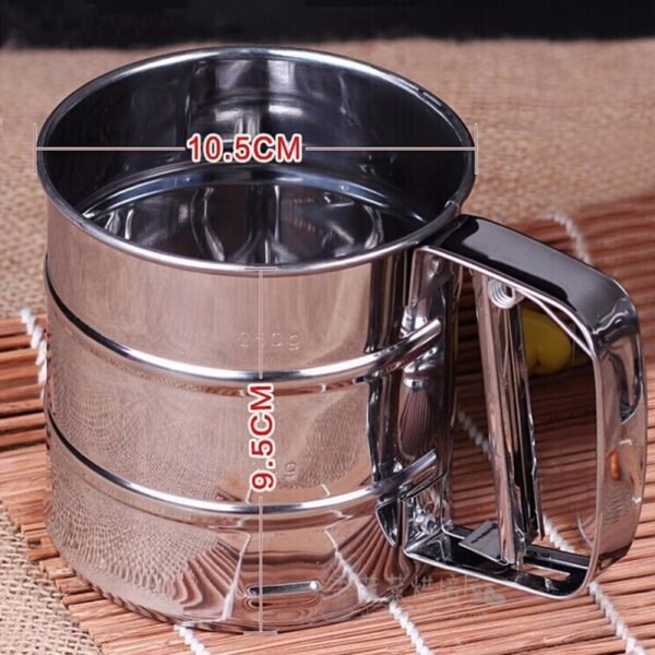 Flour Filter Stainless Steel - With handle & Smooth Filter - Image 4