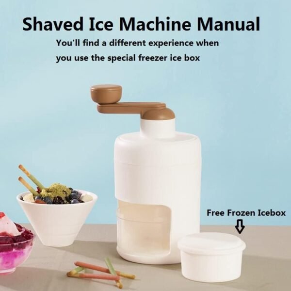 Portable Ice Crusher and Shaved Ice Machine