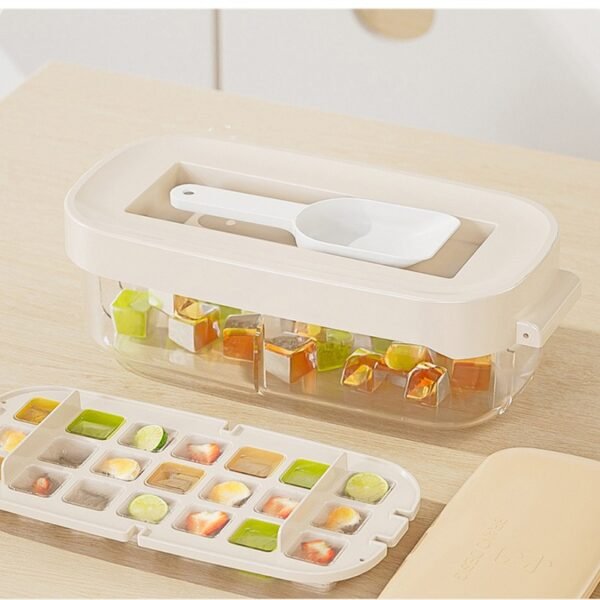 Ice Bucket Kitchen Refrigerated Ice Cube Storage Box Ice Ball Maker Ice Organizer with Shovel - Image 8