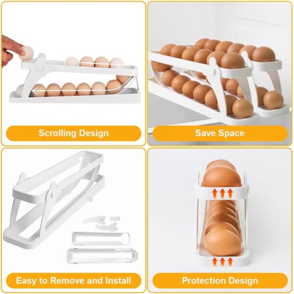 2 Tier Egg Dispenser For Refrigerator - Image 4