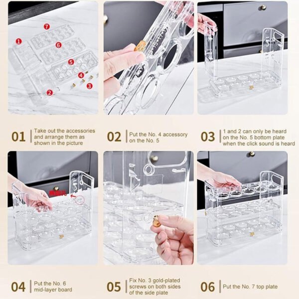 30 Grid Acrylic Egg Storage Organizer - Image 5