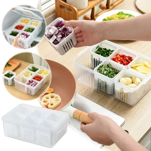 Vegetable & Fruit Storage Box With Lid