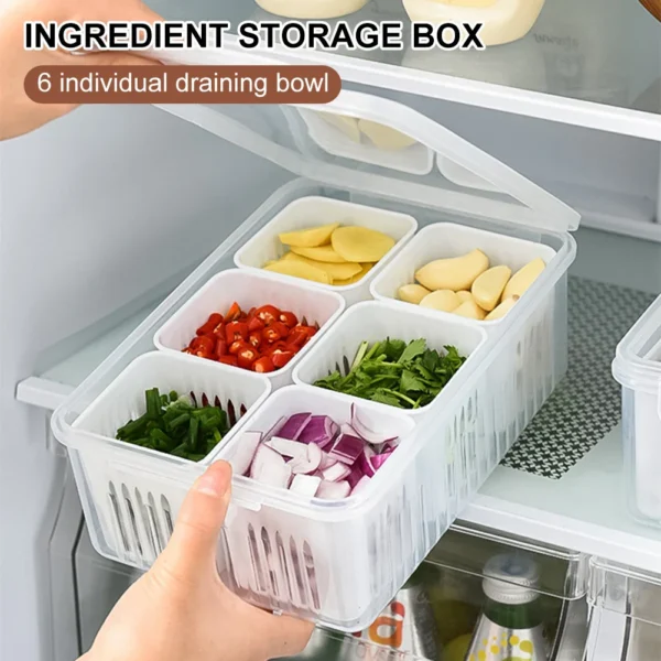 Vegetable & Fruit Storage Box With Lid - Image 2