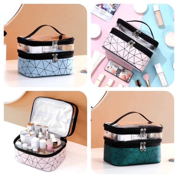 Double Layer Diamond Cosmetic Bag