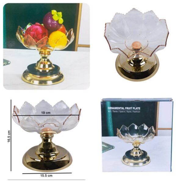 Acrylic Ornamental Fruit Stand  (Random Colours) - Premium Quality