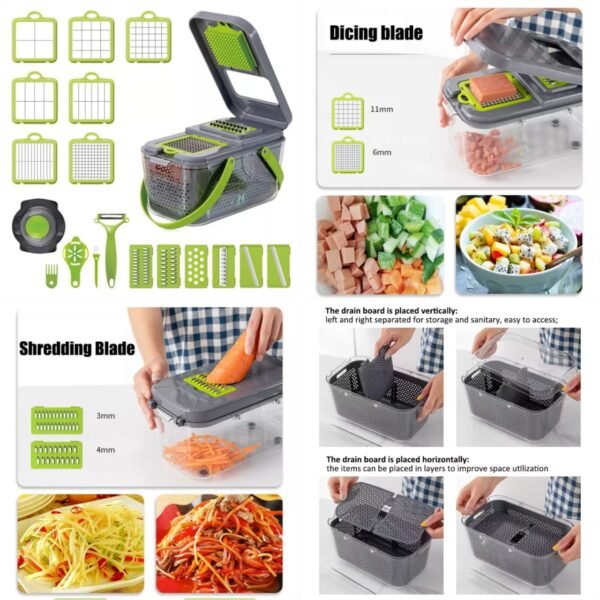 22in1 Vegetable Cutter  (Box Packing) Premium Quality