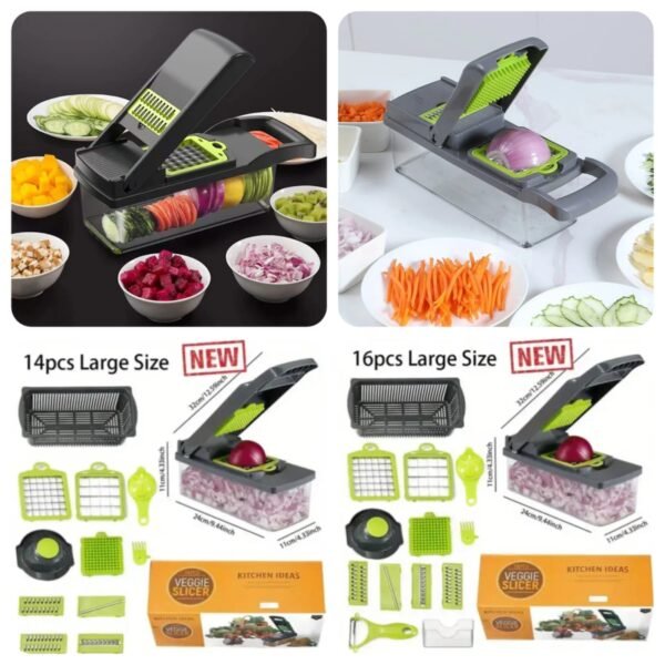 Vegetable Cutter (14in1)  (Box Packing) - Premium Quality