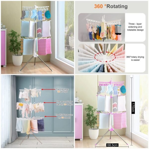 Laundry Clothes Drying Rack  (Box Packing)