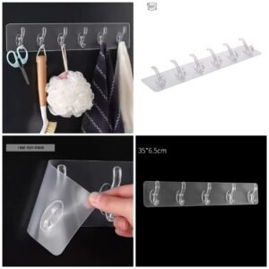 Transparent 6Hook Patti ] (Premium Quality)