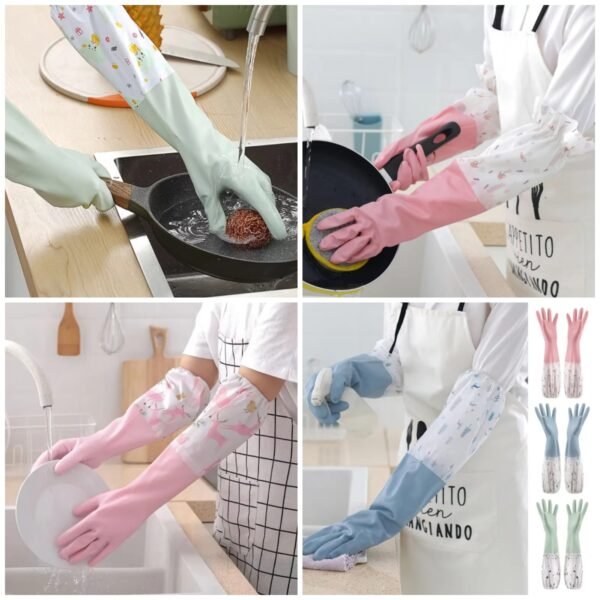 Dishwashing Gloves Big  (Random Colours)