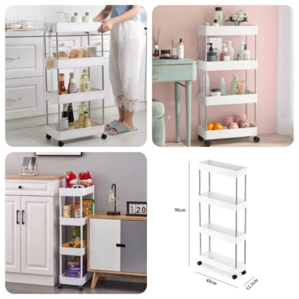 4 Tier Slim Trolly  (Box Packing)