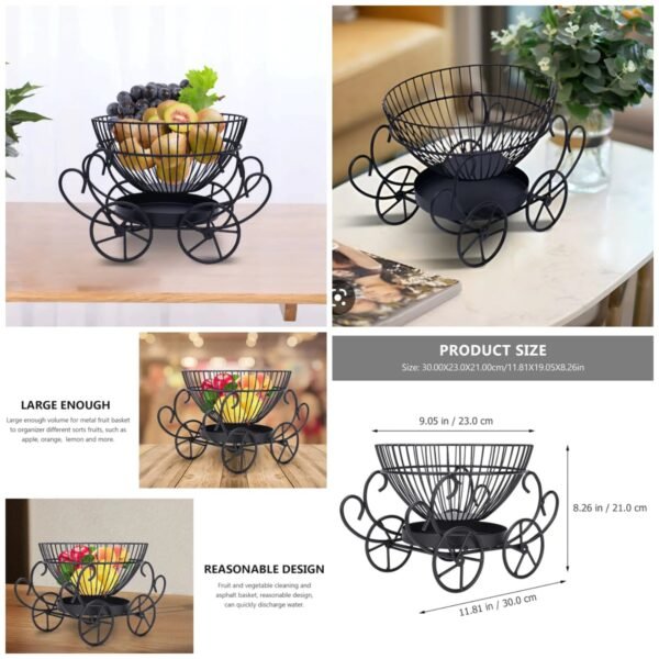 2 Tier Decorative Fruit Basket  (Box Packing)