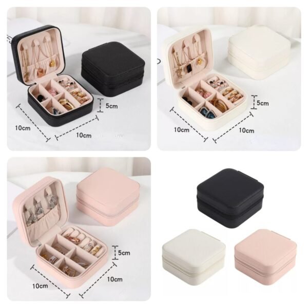 Mini Leather Jewellery Organizer   (Random Colours)