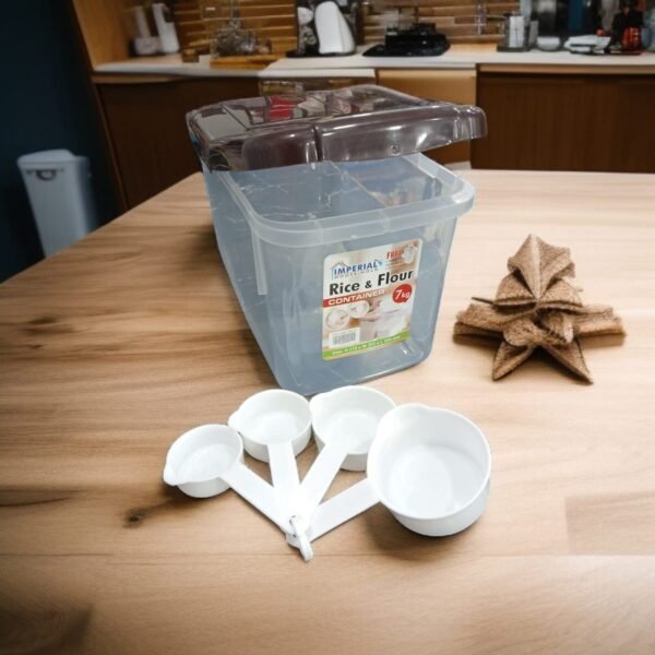 Rice and Flour Container with Wheel 7 kg