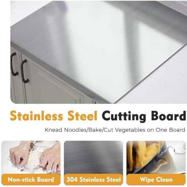 Stainless-Steel Cutting Board Medium - Image 6