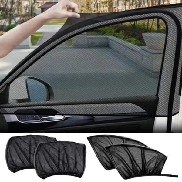 4 pcs Car Window Sun Shade Uv Protection for Front Doors
