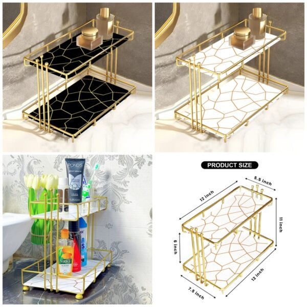 2-Tier Luxury Vanity Storage (Box Packing) Same as Picture