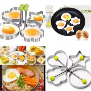Pack of 4 Steel Egg Mould Set