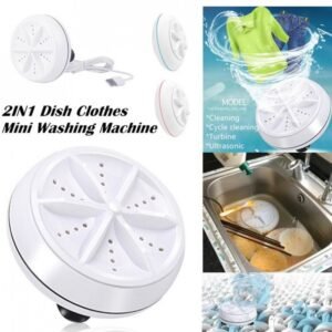 Mini Portable Ultrasonic Turbine Washing Machine Turner USB Powered