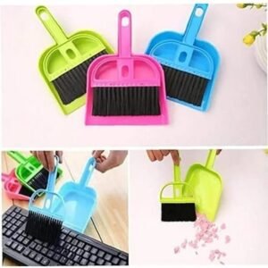 Mini Desktop Dustpan and Brush Set - Small Broom and Dustpan Combo for Household Cleaning