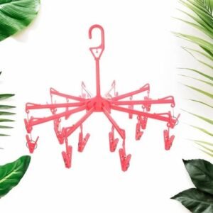 Plastic Foldable Underwear Hanging Dryer Clothes Clips Hanger Drying Rack,