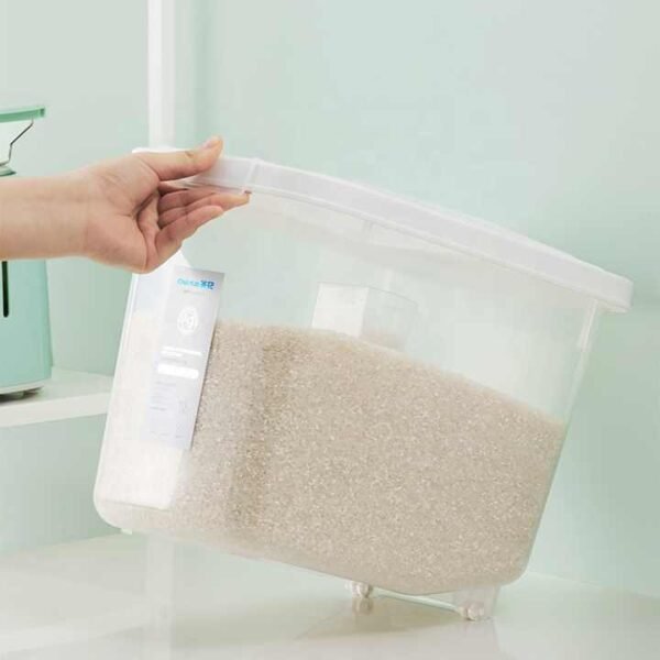 Rice and Flour Container with Wheel  10 kg - Image 5