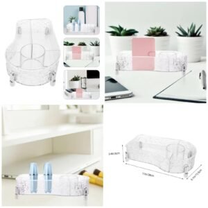 Glacier Makeup with Brush Holder  (Premium Quality 🇨🇳)