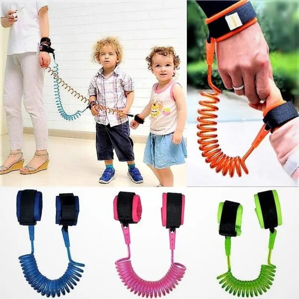 Baby Child Anti Lost Wrist Link Safety Harness Strap Rope Leash Walking Hand Belt Band Wristband For Toddlers, Kids Random Colours 💫💫💫