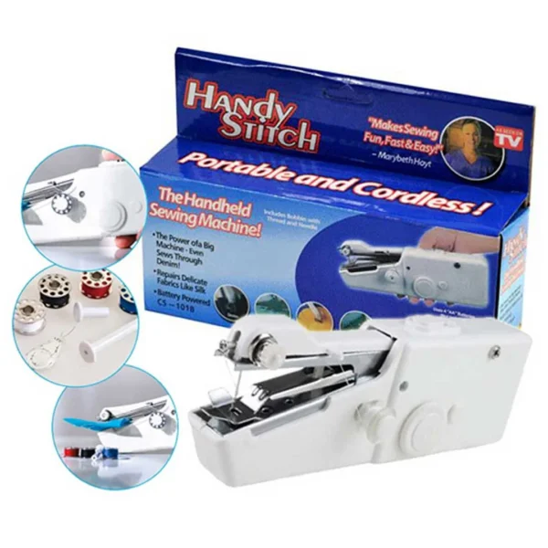 Quick Handy Stitch Mini Cordless Handheld Electric Sewing Machine - Image 3
