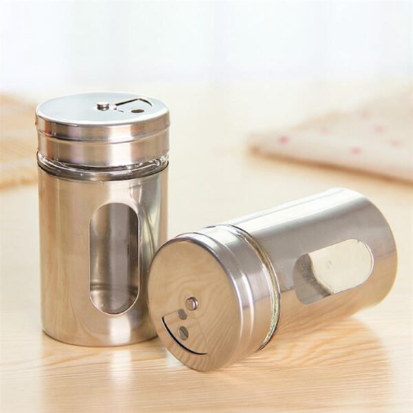 Stainless Steel Jars for Spices Pepper Shaker Spice Shaker for Kitchen - Image 2