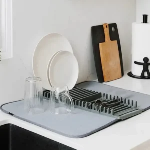 Dish Drying Mat, Multipurpose Plates Rack