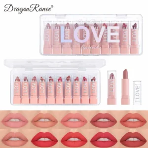 Dragon Ranee Love Lipsticks Matte Misty Velvet 10 Shades in Set Sale priceRs.2,150