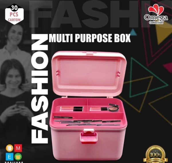 Multi Purpose Fashion storage Box🤩  Rs 450/- each💫🌟 Random Colours 💫💫 - Image 4