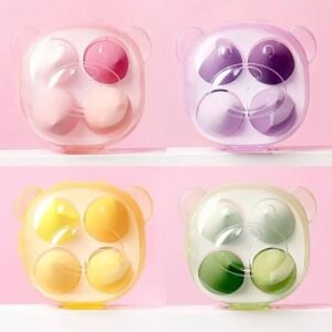 4in1 Makeup Sponge Blender Bear Shape Box  450