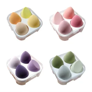4pcs Makeup Sponge with Storage Box  450