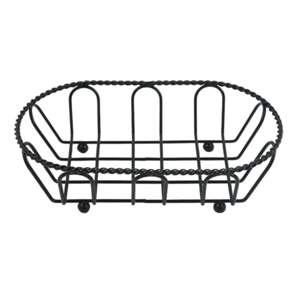 Iron Material Snacks On The Wheels Serving Platter Creative Food Basket - Image 2