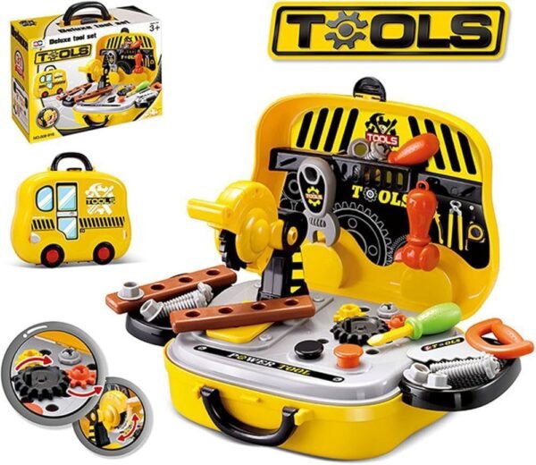 Tools Set Large Size Tyre Briefcase Kids Toys Box 30pcs