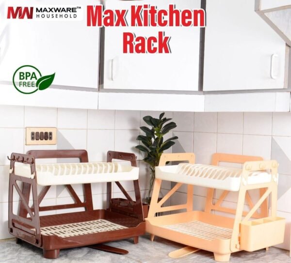 Multipurpose Plastic Mix Kitchen Plate Stand & Rack