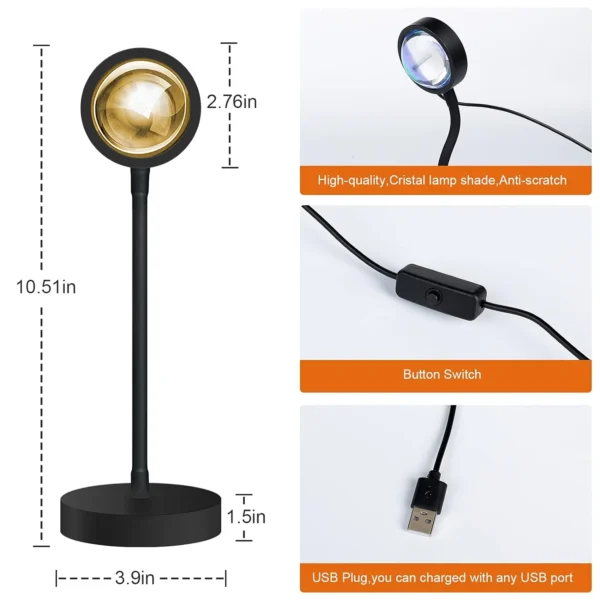Stretchable Atmosphere LED Sunset Lamp - Image 2