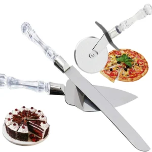 Pizza Cutter Lifter And Knife 3 Pcs Set