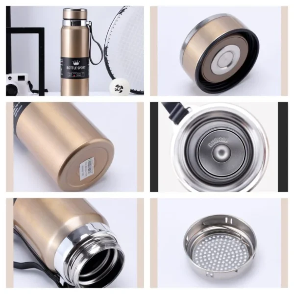 Stainless Steel Hot And Cold Vacuum Water Bottle - Image 2