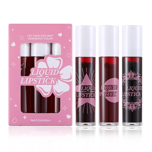Dragon Ranee Let Your Kiss With Gorgeous Color LIQUID LIPSTICK 3 Pcs in Box Sale priceRs.899 - Image 2