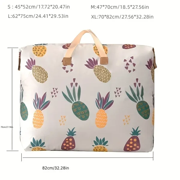 Portable Cartoon Pattern Storage Bag With Zipper Lightweight Dustproof - Image 2