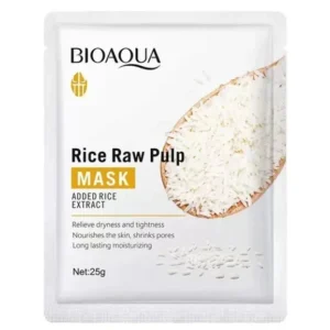 BIOAQUA Rice Raw Pulp Moisturizing Face Sheet Mask 200