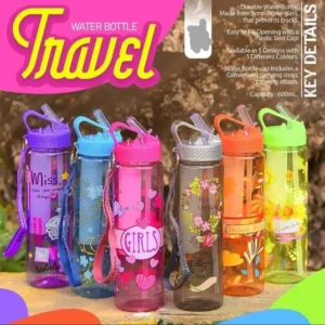 Safari Smart Water Bottle, 600ml Cute Water Bottle