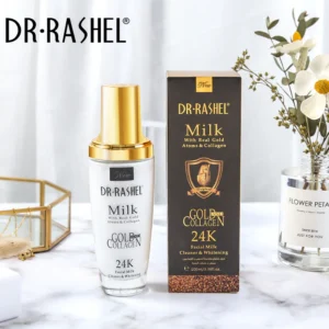 Dr.Rashel Milk with Real Gold Atoms & Collagen 24K Facial Milk Cleaner & Whitener 1200