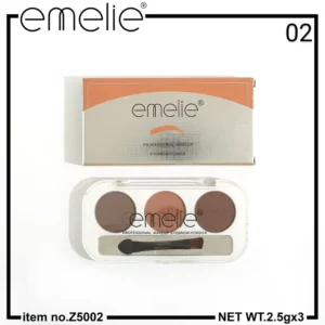 Emelie Professional 3 Color Eyebrow Powder Palette Sale priceRs.399