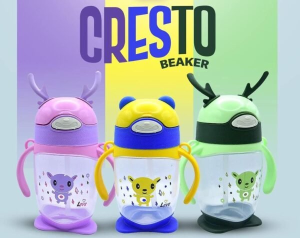 Plastic Cresto Kids Sippy Beaker  (Random Design & Colours) - Image 2