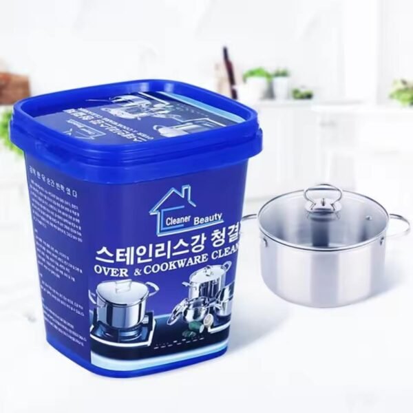 Powerful Stainless Steel Cookware Cleaning Paste Household Kitchen Cleaner Washing Pot Bottom Scale Strong Cream Detergent - Image 2