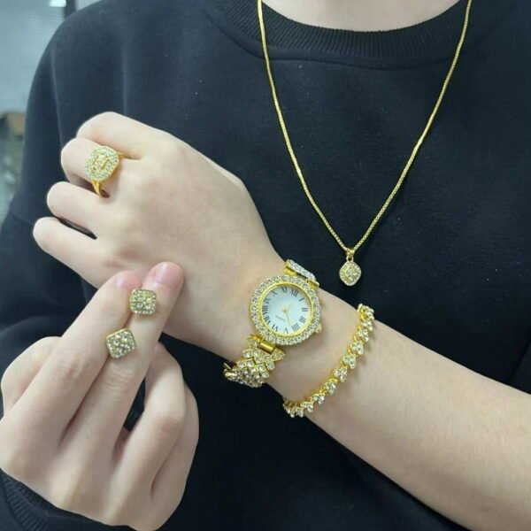 A59 Plus Smart Watch Women Watch Smartwatch Set  Fitness Watch with  Sports Modes Women Chain Ring Necklace Earrings - Image 4